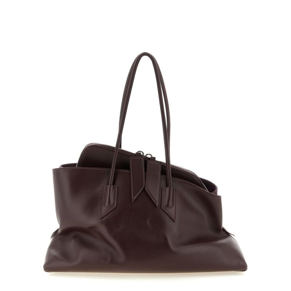The Attico Purple Bovine Leather Shoulder Women's Bag